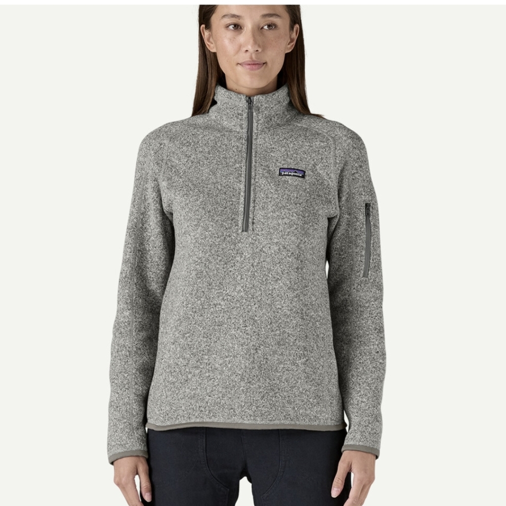 Patagonia Women's Better Sweater® 1/4-Zip Fleece Small Grey Gray like new